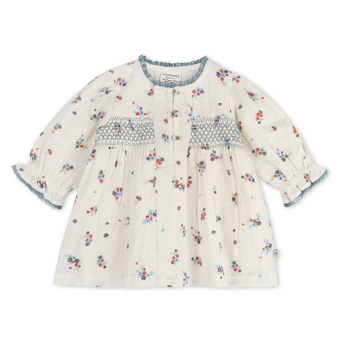 Juliet Smocked Floral Baby Dress & Bloomer Set