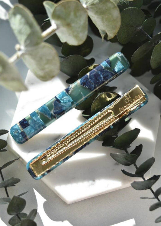 Cerulean Hair Clips