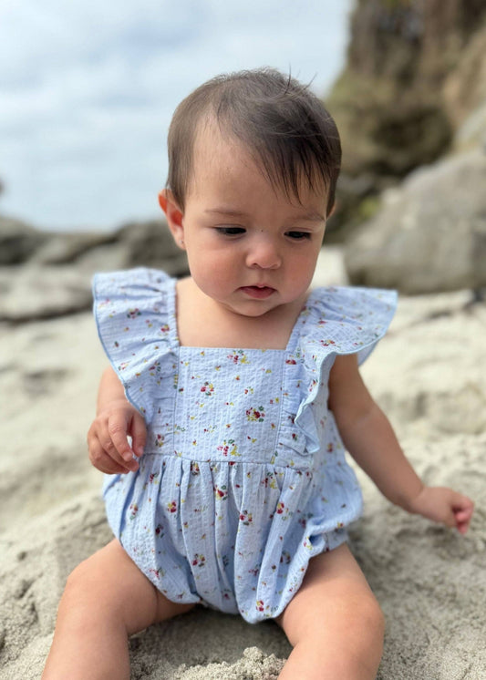 Chloe Blue Floral Bubble