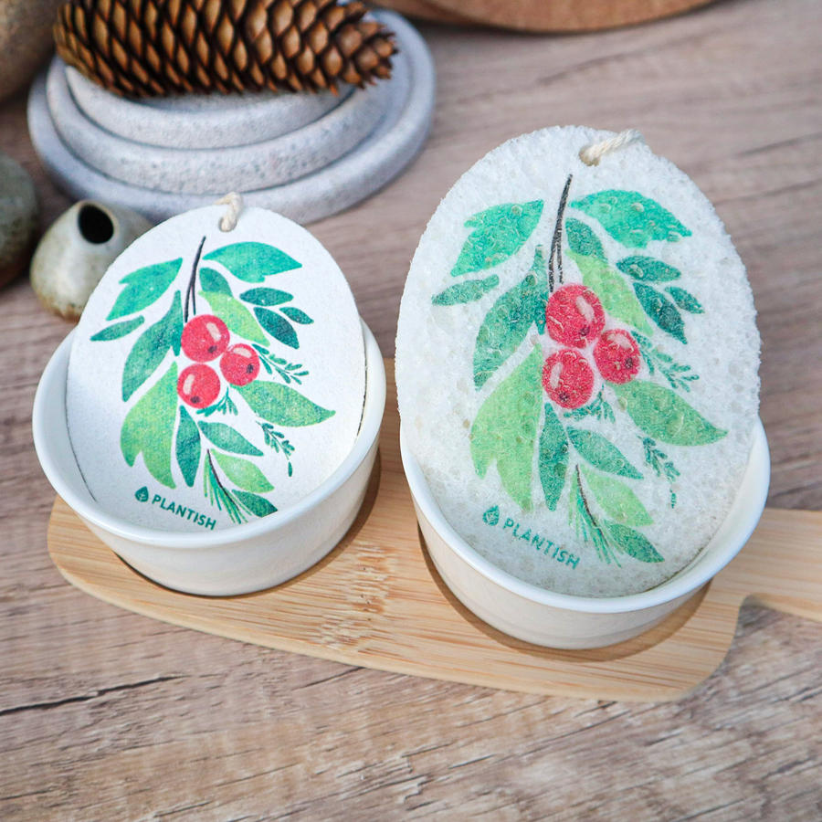 Holiday Botanical Pop up Sponge