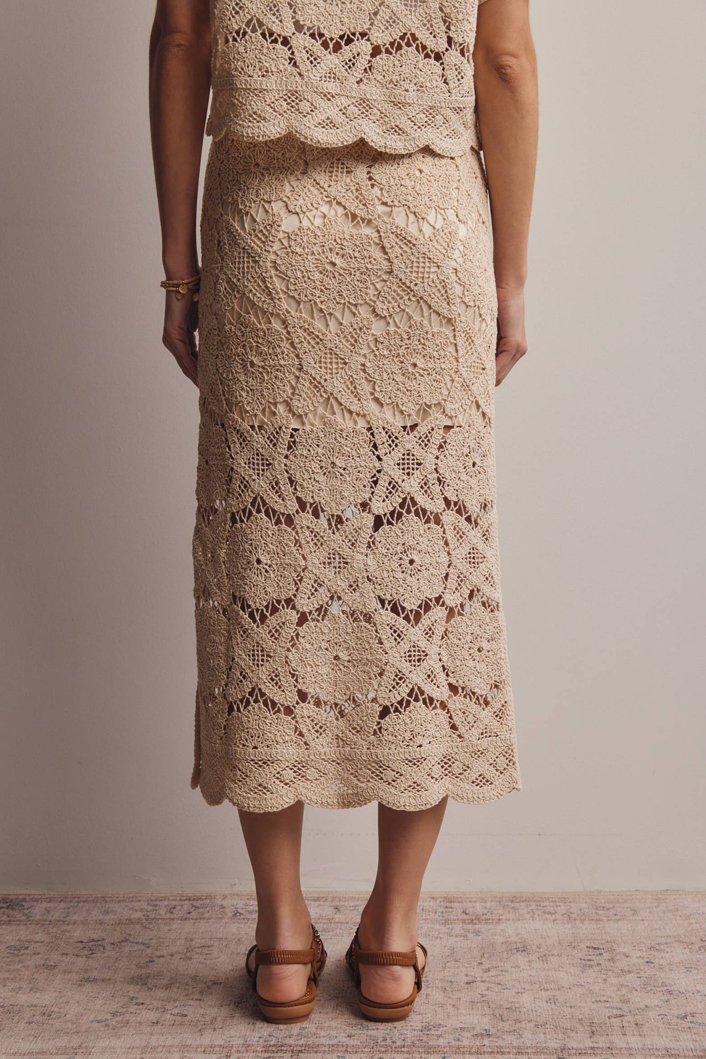 Julia Crochet Midi Skirt