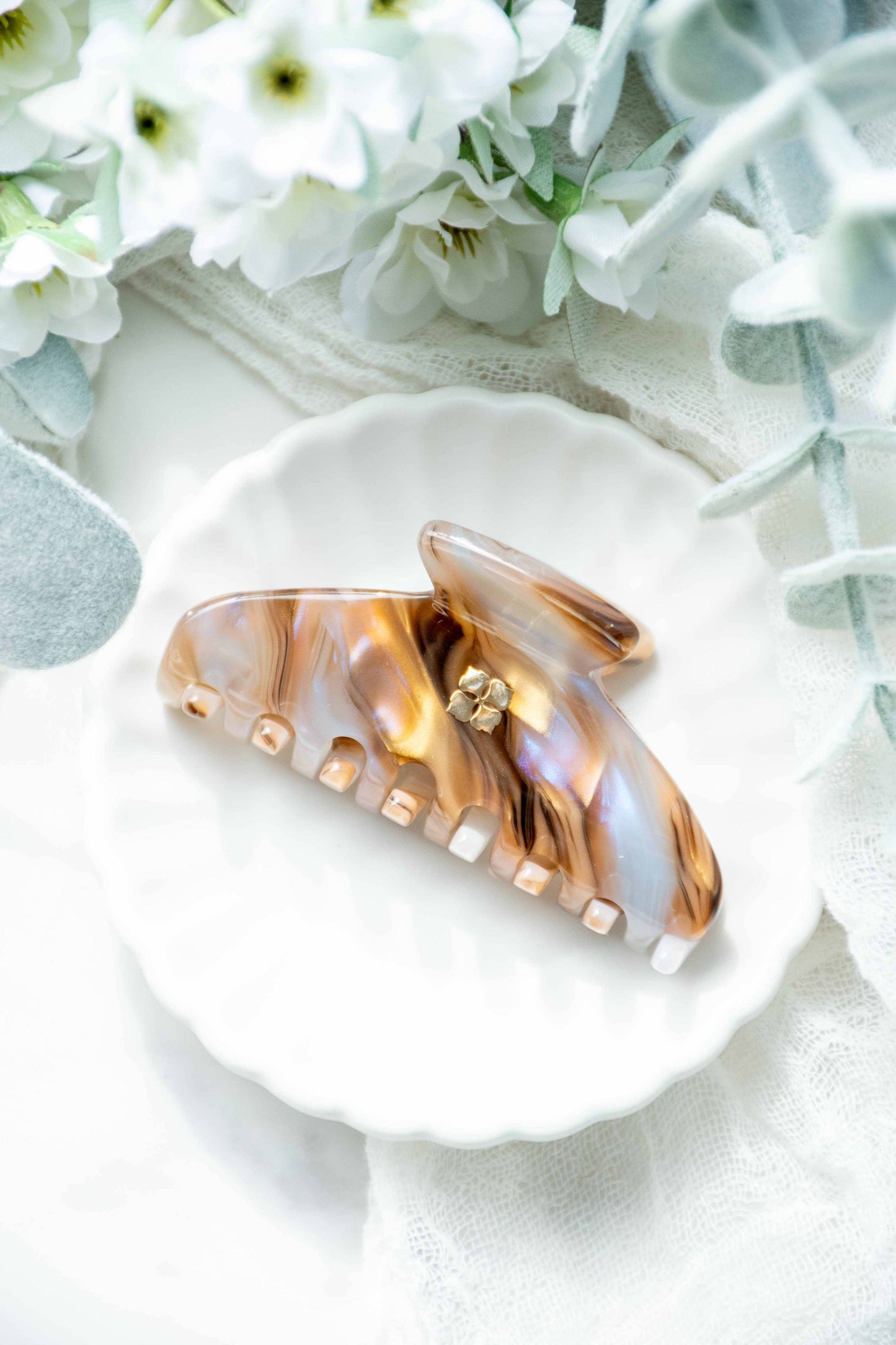 Mini Hair Claw-Ametrine
