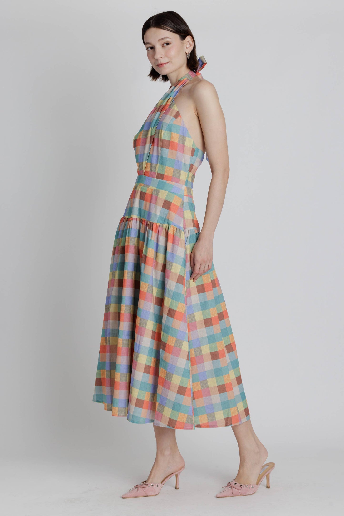 Theresa Twist Halter Dress