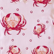Pink Crab Cotton Pajamas