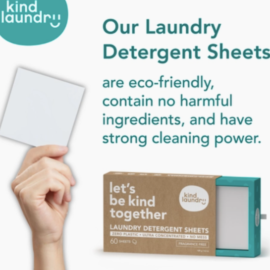 Zero Waste Laundry Detergent Sheets